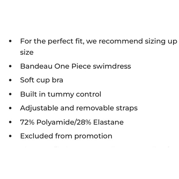 Profile By Gottex Bandeau Swimdress Womens Swimsuit 8 Black One piece Laser Cut - Picture 13 of 14